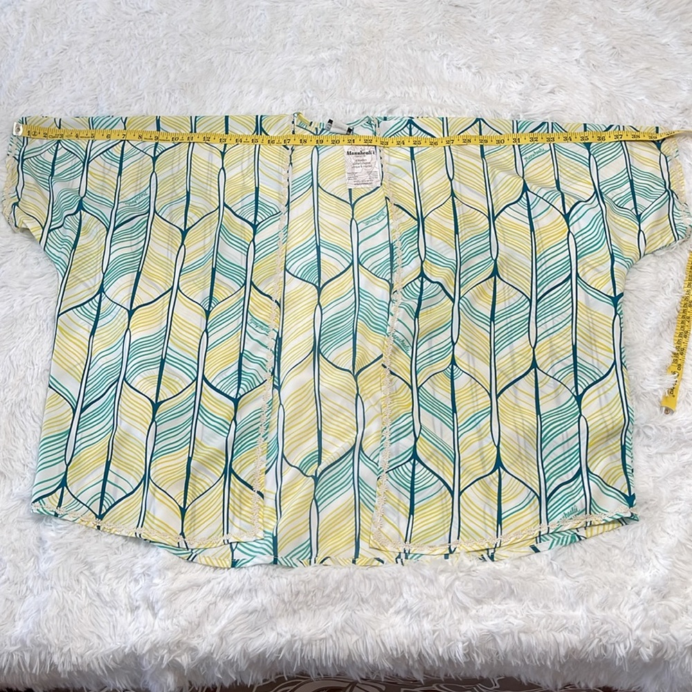 NWT Manuhealii Butterfly Kimono Lei Hulu White Peacock OS - Picture 4 of 6